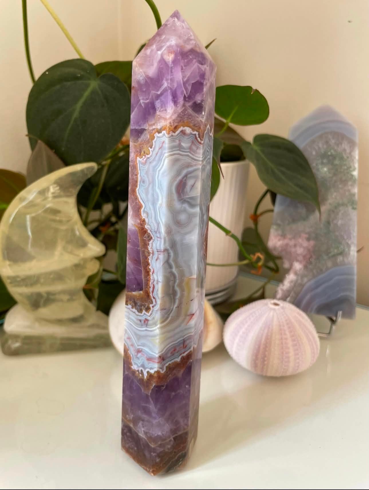 Amethyst Agate Banded Tower - Image 3