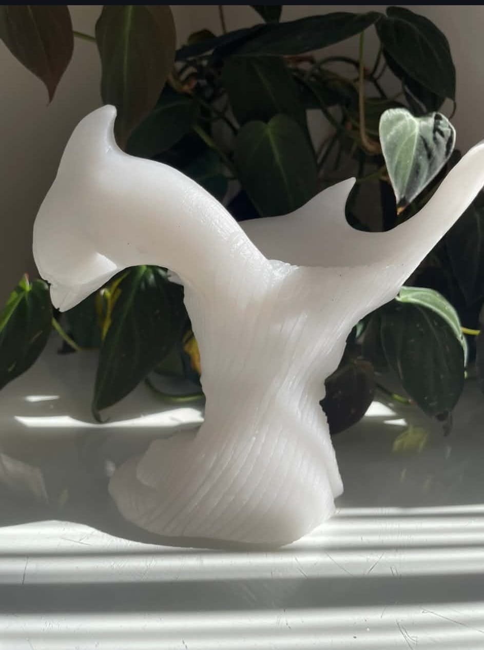 White Jade Dolphin Carving - Image 2